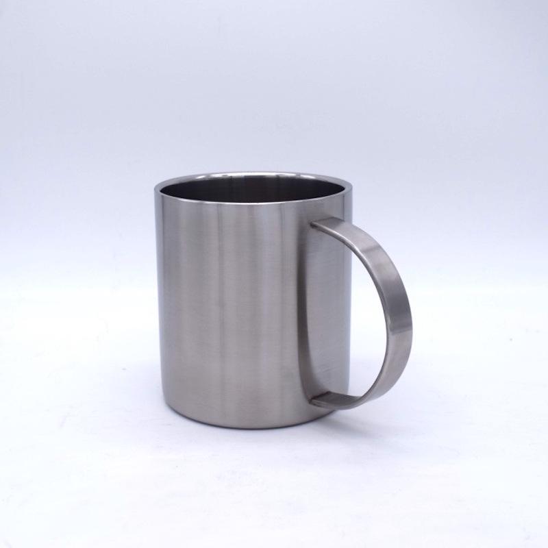 Lieferung 590ml Edelstahl 304 Kaffeetasse Stahlblechbecher Getränk Große Kapazität Bierkrug