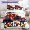 Lamine Yamal Football Graphic Bedding Set,Cozy Bed Linen for Teen Boys Bedroom Decoration,Perfect Birthday Gift,Washable Duvet Cover with Pillowcases,