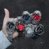 Gotisch Y2K Alabasten Horloge – Spinnenweb Wijzerplaat, Waterdicht Kwarts Uurwerk, Unisex Retro Tijdstuk minder