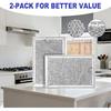 [2 Pack] OEM Microwave Filter Replacement 7.64" x 5.12" Fit for GE WB06X10309 WB06X10359, Microwave Vent Filter, Microwave Grease Filter, Filters
