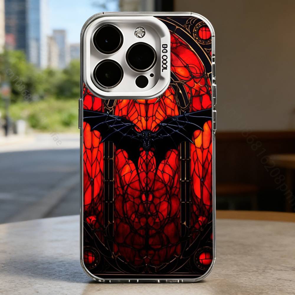 Goth Vampire Bat Gothic Case for iPhone17 16 15 14 13 12 11 Pro Max Plus Air 16E X XR XS Max Hard Shockproof Bumper Cover