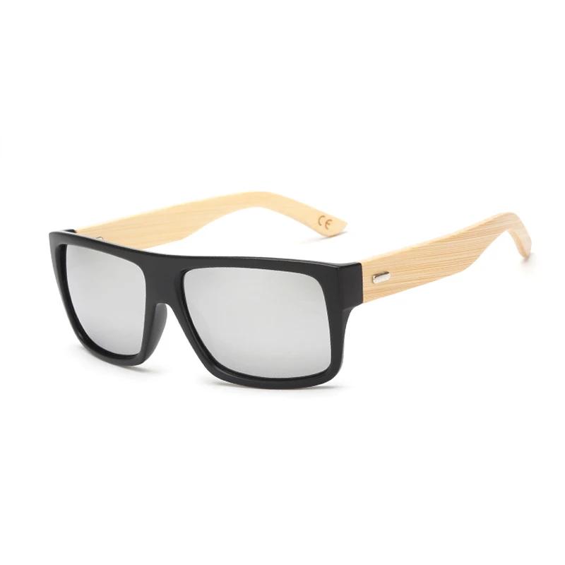 Classic Bamboo Wood Climbing Sunglasses Brand Design Men Women Coating Mirror Glasses Retro Glasses Shades Gafas De Sol UV400