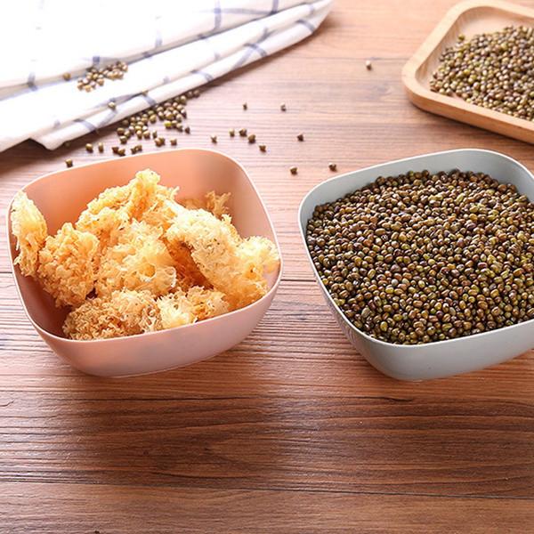 Versatile Food Grade Plastic Square Fruit Plate Colorful Serving Bowl Candy Dish