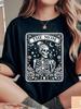 Women's Gothic Witch Tarot Mom T-Shirt - Dark Tarot Card Design