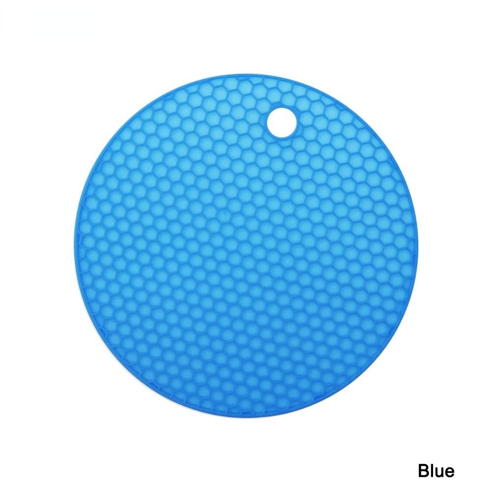 

Силиконовый коврик с сотовым дизайном – утолщенная противоскользящая теплоизоляция и компактное решение для подвесного хранения 14.2cm синий