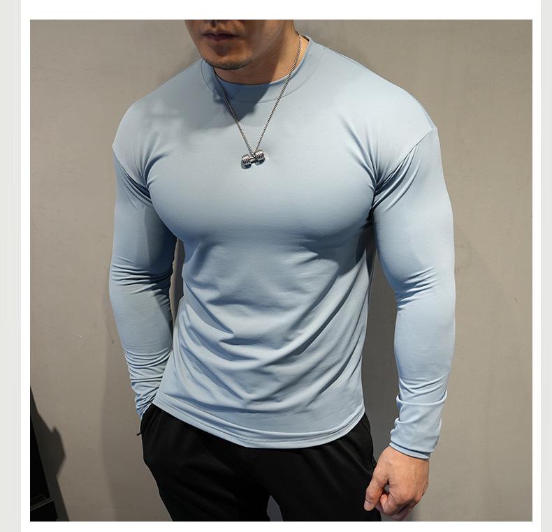 Herren Hoodie mit hohem Stretchanteil, schmaler Passform und schnelltrocknenden Eigenschaften - Atmungsaktives Herbst Winter Fitness Oberteil mit langen Ärmeln