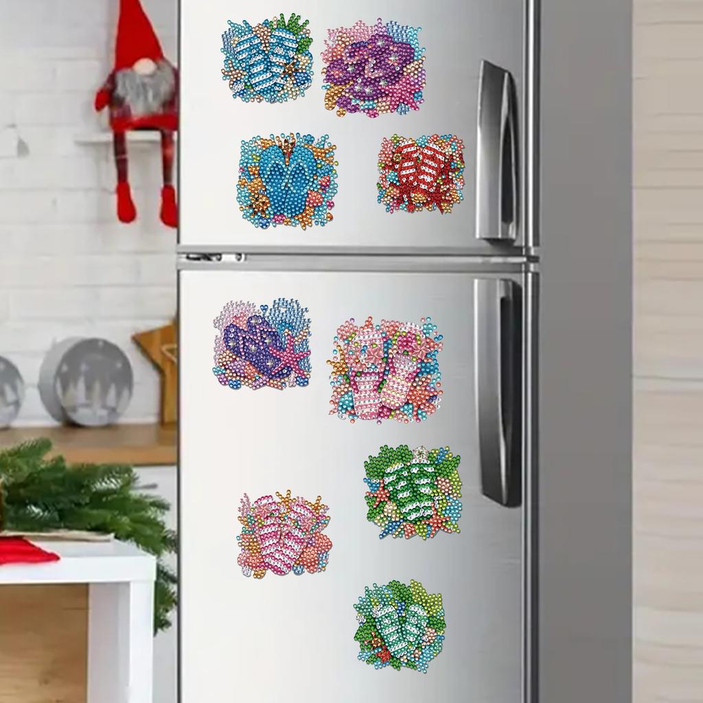15 st 2D/Platt Akryl DIY Konst Kylskåpsmagnet Kylskåpssticker Specialformad Borr för Vuxna Nybörjare Heminredning
