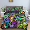 Cartoon Graffiti Quilt Gifts Duvet Cover Set HD Comforter Cover for Kids Bedding Sets Bedclothes Bedroom Decor