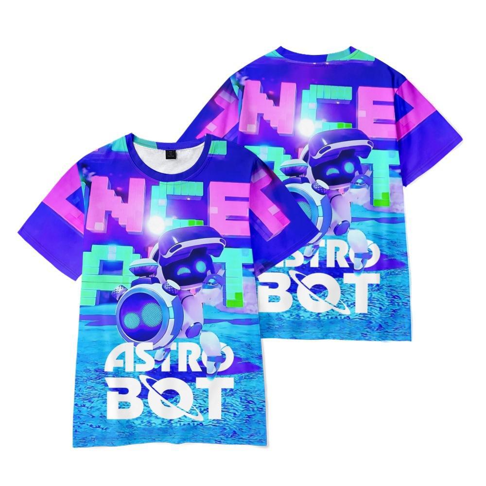 Adult cartoon trendy printed personalized casual T-shirt men