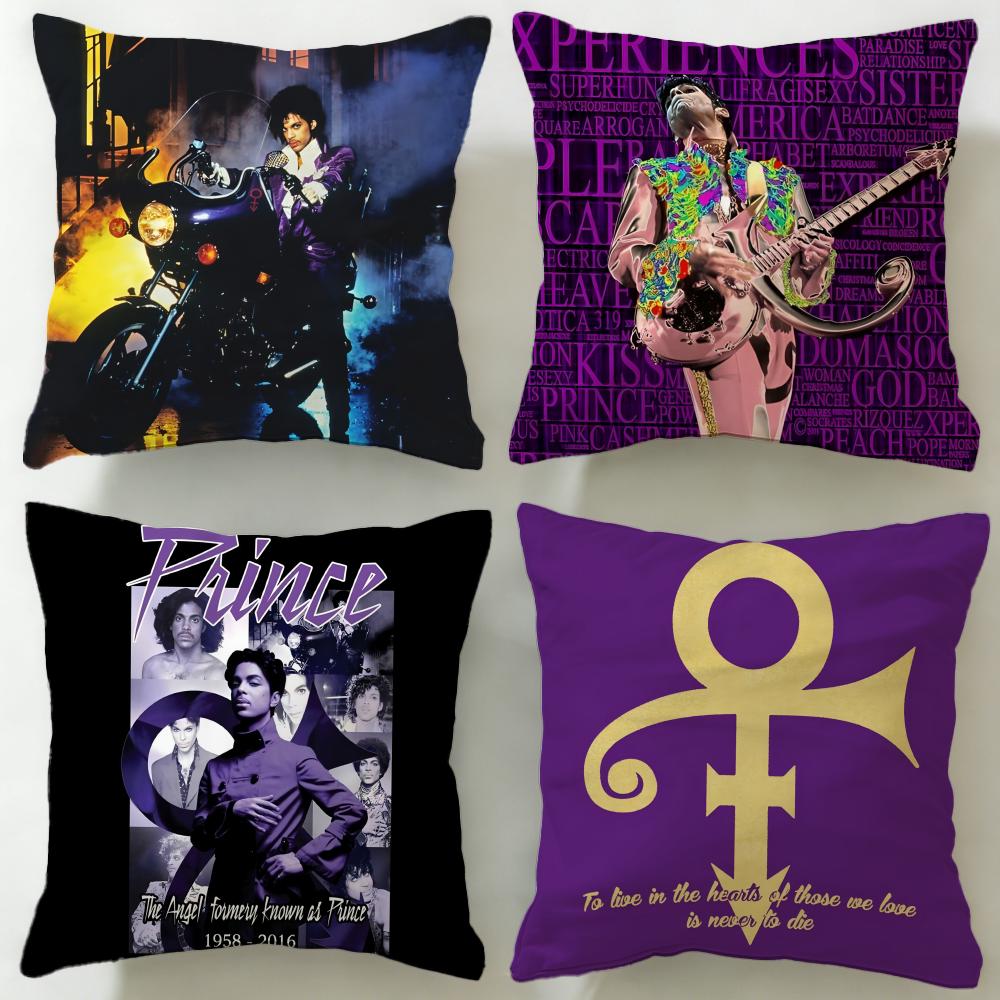 classic singer Prince Cushion Cover Soft & Easy-Wash Pillow Case – Versatile for Couch, Bed, Travel and Office