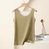 Women's Crew Neck Sleeveless Tank Top Slim Fit Thermal Winter Warm Inner Layering Undershirt