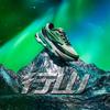 New LiNing CF Xingshan Version 2 Slip Resistant, Abrasion Resistant, Lightweight Low Top Casual Shoes Men's White Green AGLR285-5