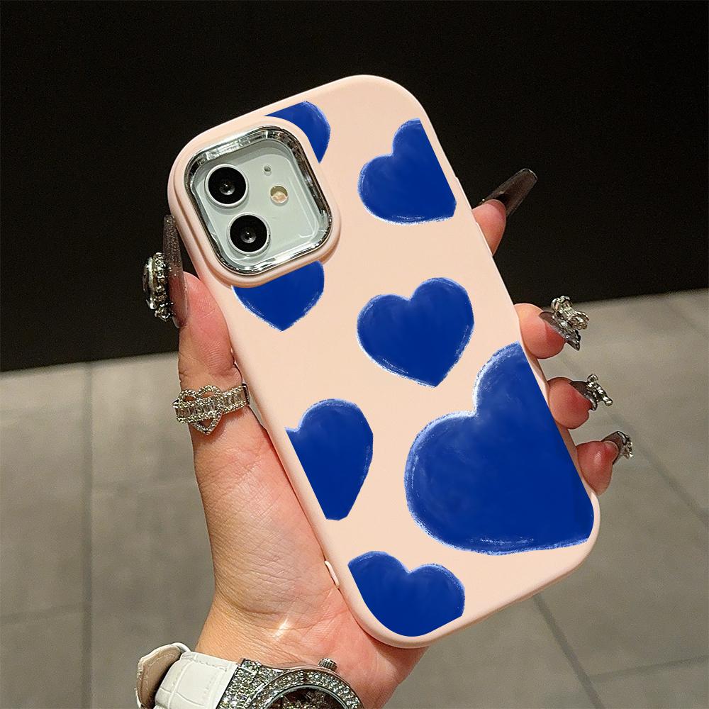 Solid Color Silver Edge Lens Soft Liquid Silicone Shockproof Phone Case for iPhone Samsung Huawei Honor Xiaomi Redmi OPPO Realme Vivo Infinix Tecno