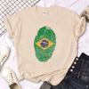 Brazil Top Unisex Summer Tshirt Girl Unisexga Clothing