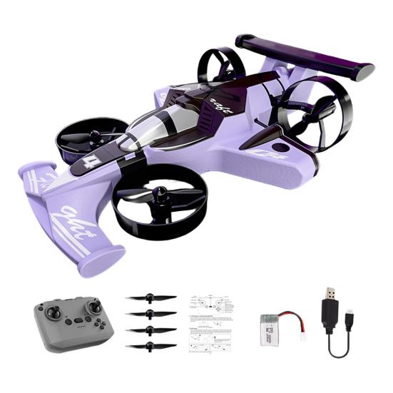 Remote Control Drone Toy 2-in-1 Land Air Mini Airplane Car Toy Kids Adults Beginner 2.4Ghz RC