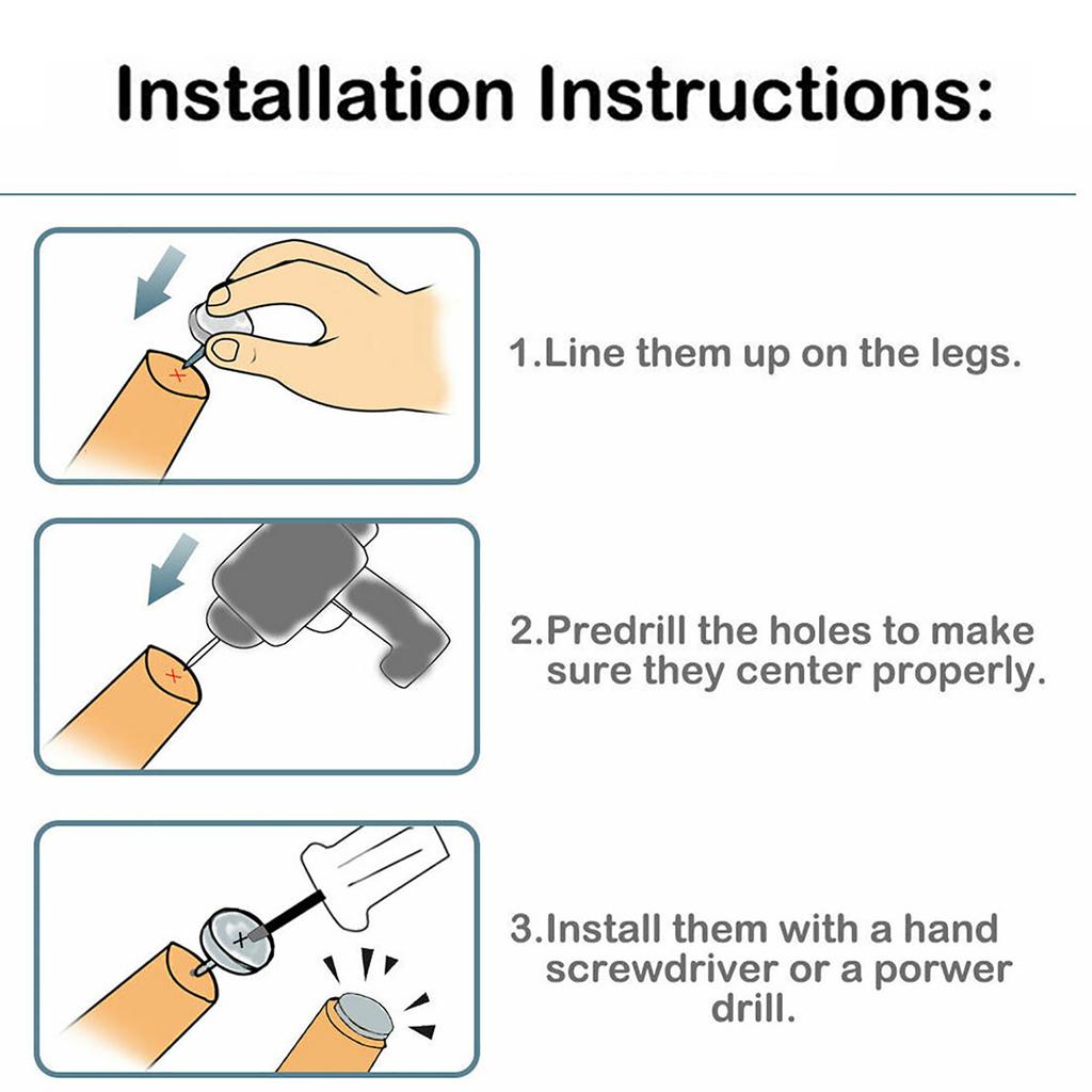 50Pcs Iron Furniture Nail Thickened Sofa Chair Leg Pad for Floor   Home Accessories