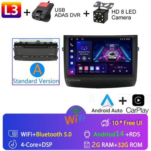 9''Android 14 Car Radio for Toyota Prius 20 2003-2009 GPS Head Unit Car Radio Multimedia Video Player Wifi 8+128G Carplay