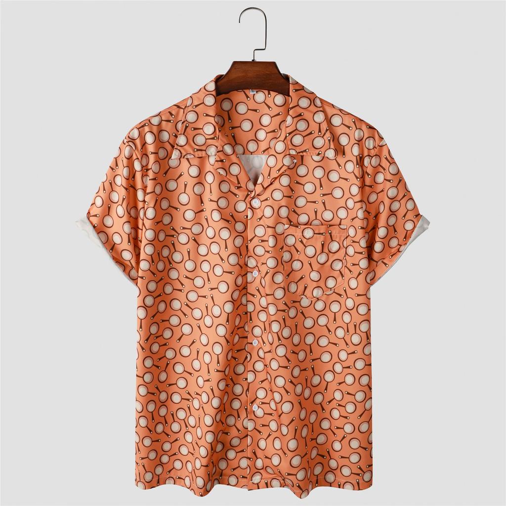 Funny Pattern 3D Print Men Shirt Man/Women Casual Fashion Short Sleeves Shirts Button Lapel Streetwear Oversized Unisex Clothing