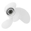 Qiilu Outboard Propeller, 7-Spline, 3-Blade, 6G1-45943-00-El, Fits 8 1/2" X 7 1/2" Yamaha Outboards (6-8 HP)