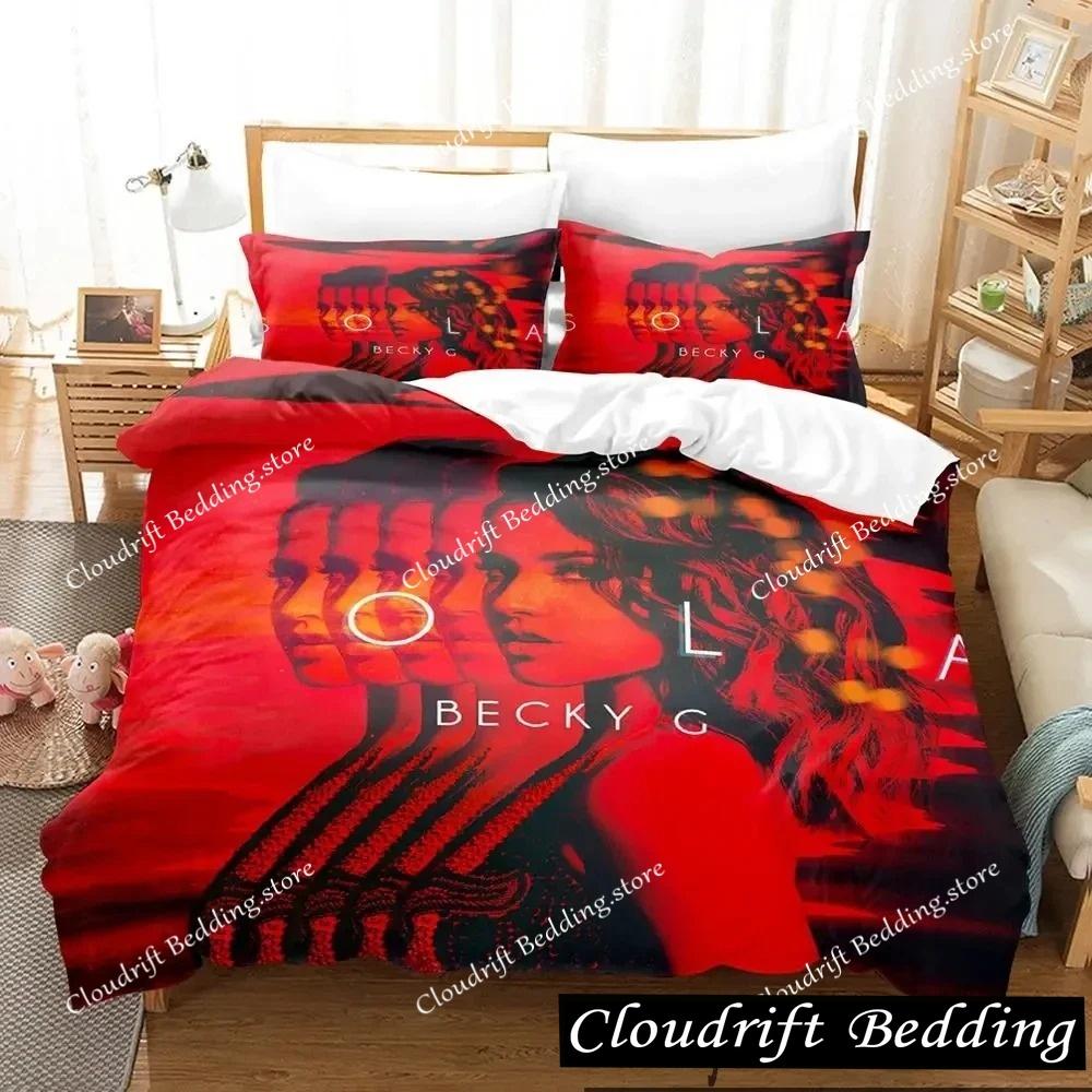 3D Print Sexy Girls Becky G Bedding Set Duvet Cover Bed Set Quilt Cover Pillowcase Comforter King Queen Size Boys Adult Bedding