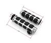 TASWK 1 Motorcycle Aluminum Chrome Handlebar Grips End Grips for Harley Davidson Honda Yamaha Kawasaki Inch/25mm