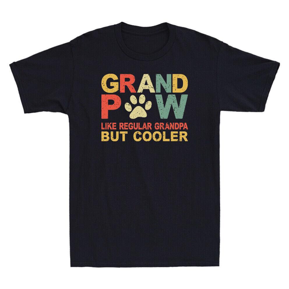 Grandpaw Like Regular Grandpa But Cooler Fathers Day Gift Vintage Men s T-Shirt S