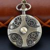 10pcs/lot Intricate Gear Steampunk Gear Relief Quartz Pocket Watch Men Women Necklace Children Best Souvenir Gifts