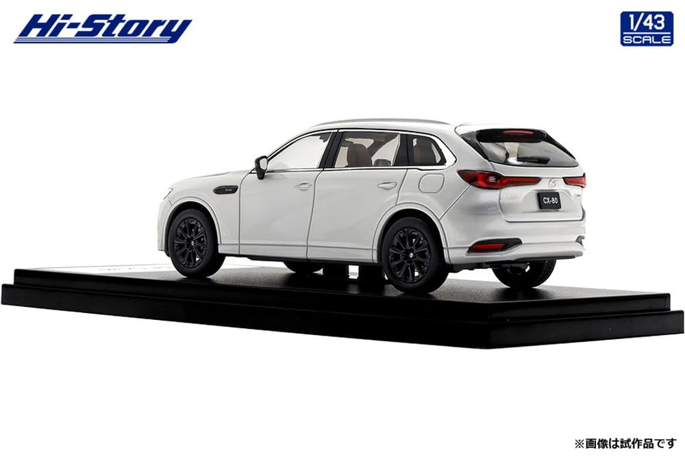Inter Allied Hi Story MAZDA Rhodium White Premium Metallic Finished Product HS494WH 1/43 CX-80 (2024)