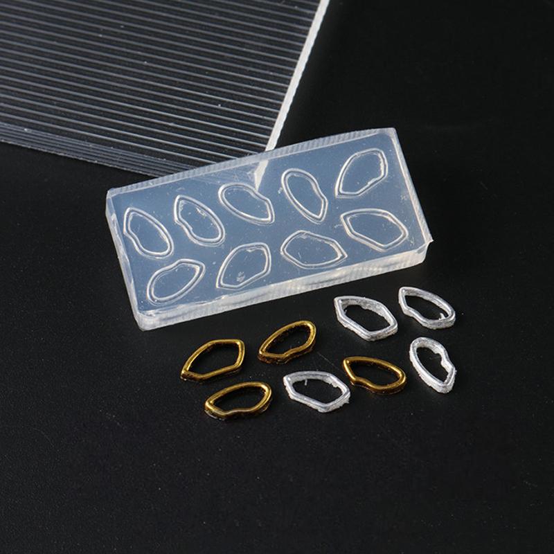 Mini Flower Rose Shape Silicone Nail Mold Nail Stamping Decorations Nails DIY Design Stereoscopic Manicure Art Tool