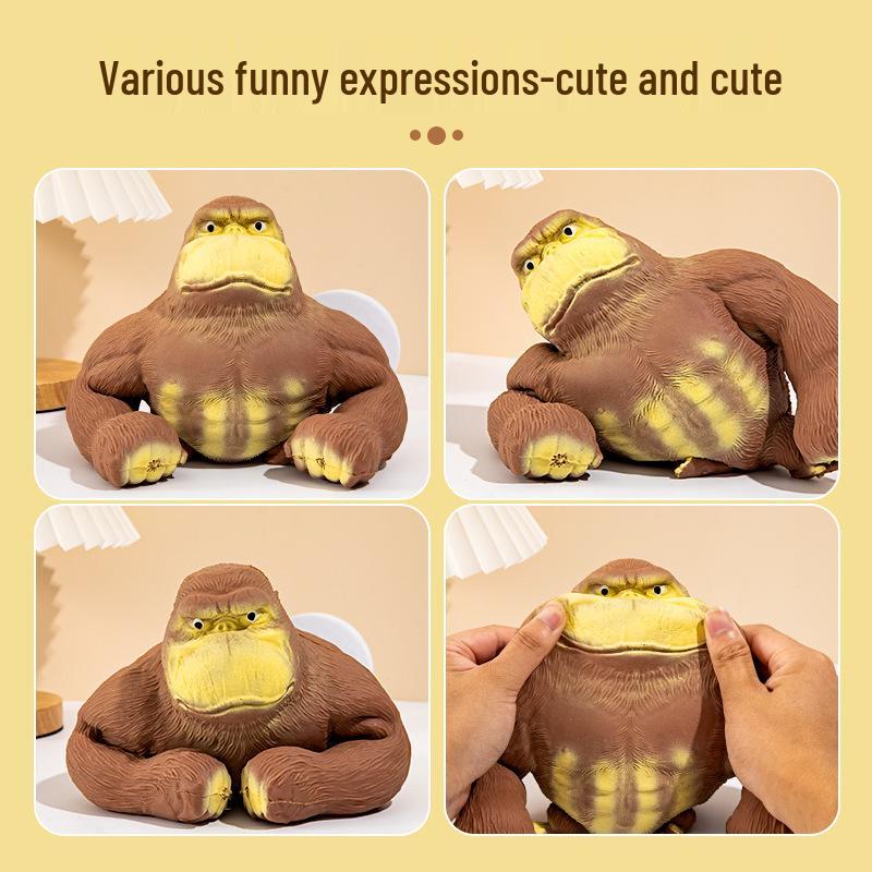 Viral TikTok Gorilla Stress-Relief Toy: Slow Rebound & Satisfying Squeeze