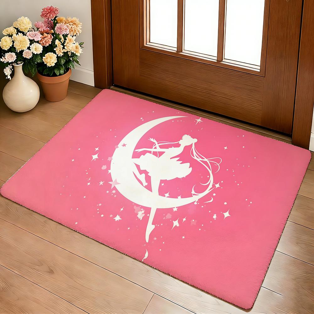 Heißer Anime S-Sailor M-Moon Fußmatte Gemütliche Flanell Weiche Dicke Rutschfeste Matte Für Wohnzimmer Schlafzimmer Küche Dekor Teppiche