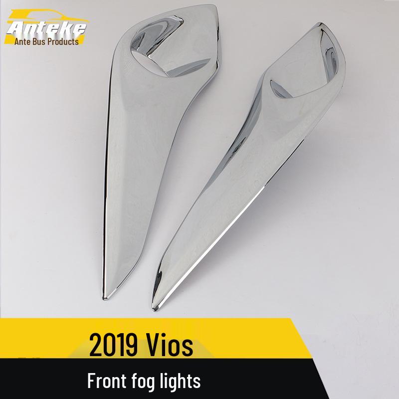 Compatible with 2019 Vios Front Fog Light Decorative Trim Cover Exterior Modification Accessory