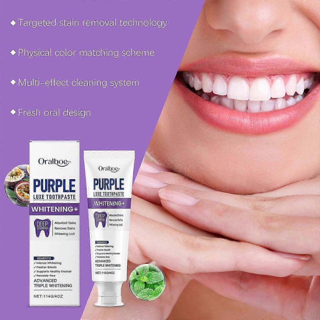 Purple Luxe Toothpaste, Multi-Effect Cleaning Toothpaste