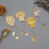 Cultural Creative Flower Bouquet Bookmarks Oil Painting Metal Bookmark Students Blessing Bookmark Good Luck Stationery Rewards
