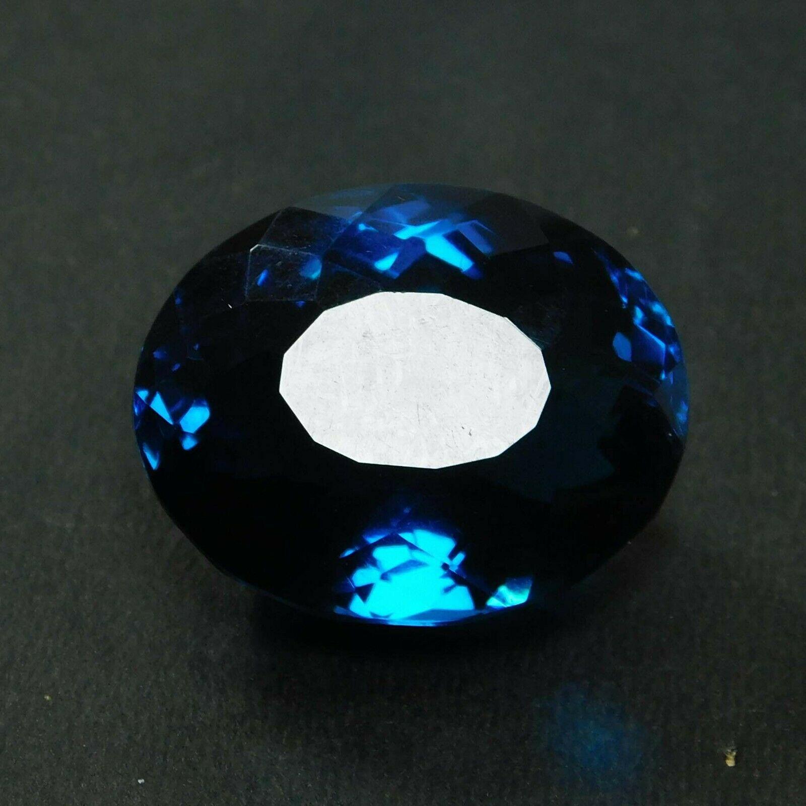 

Сапфір бірюзово-синій 40,00 карат Бездоганний Цейлонський Овальний огранений Розсипний дорогоцінний камінь СЕРТИФІКОВАНИЙ AU-60 004 002 26 mm approx синій