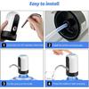 GetKen 5 Gallon Water Table Pump Rechargeable, Water Dispenser for 5 Gallon Bottle Bottom Loading, Portable USB Charging Automatic Drinking Mini