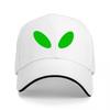Alien Eyes Design Black Baseball Cap with Green Oval Eyes for Men and Women Casual Streetwear Fashion Accessory