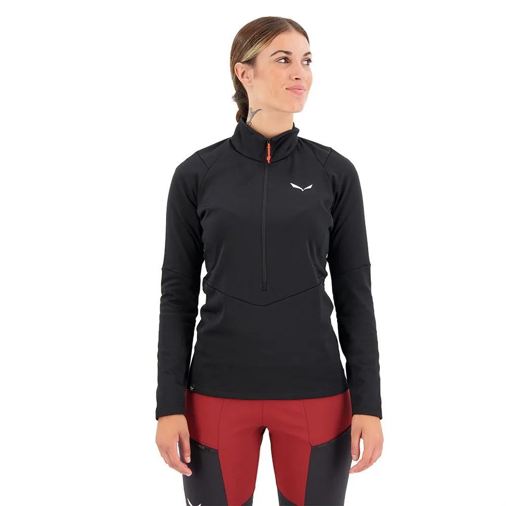 Salewa Флисовая кофта с полумолнией Puez Pullover