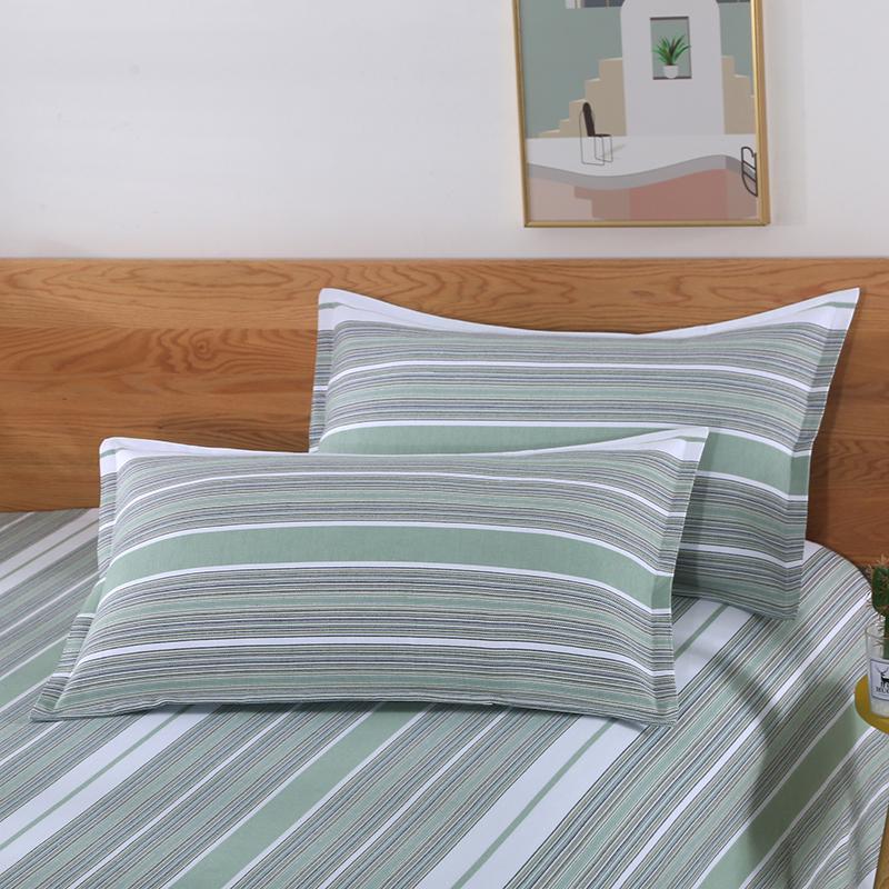 Extra Thick 100% Pure Cotton Pillowcase Set - Cool Mat, Single, Summer, Two-Piece