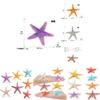 Lifelike Five-point Starfish Figurine Pvc Static Model Perfect For Beach Theme Decor