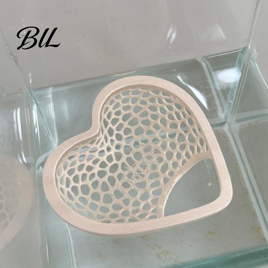 Ornamental Shrimp Habitat Floating Betta Hammock Heart Shape Aquarium Hideout Feeding Ring Hideaway Cave Bed Resting Spot for Nano Tanks Corydoras