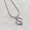 Necklace Vintage Moonstone Hollow Drop-shaped Fashion Necklace Pendant