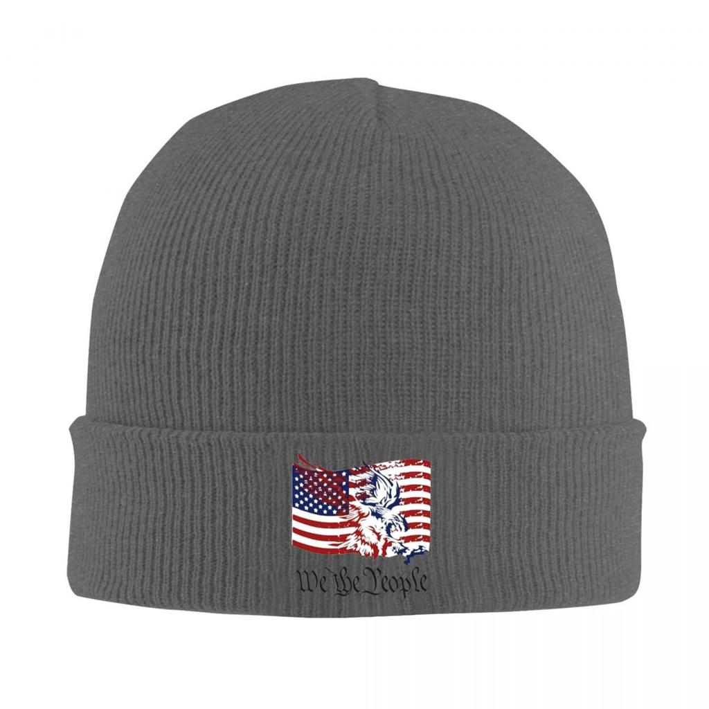 American Eagle Print Warm Knitted Cap Winter Knit Bonnet Hat Skullies Beanies Hip Hop Caps for Unisex