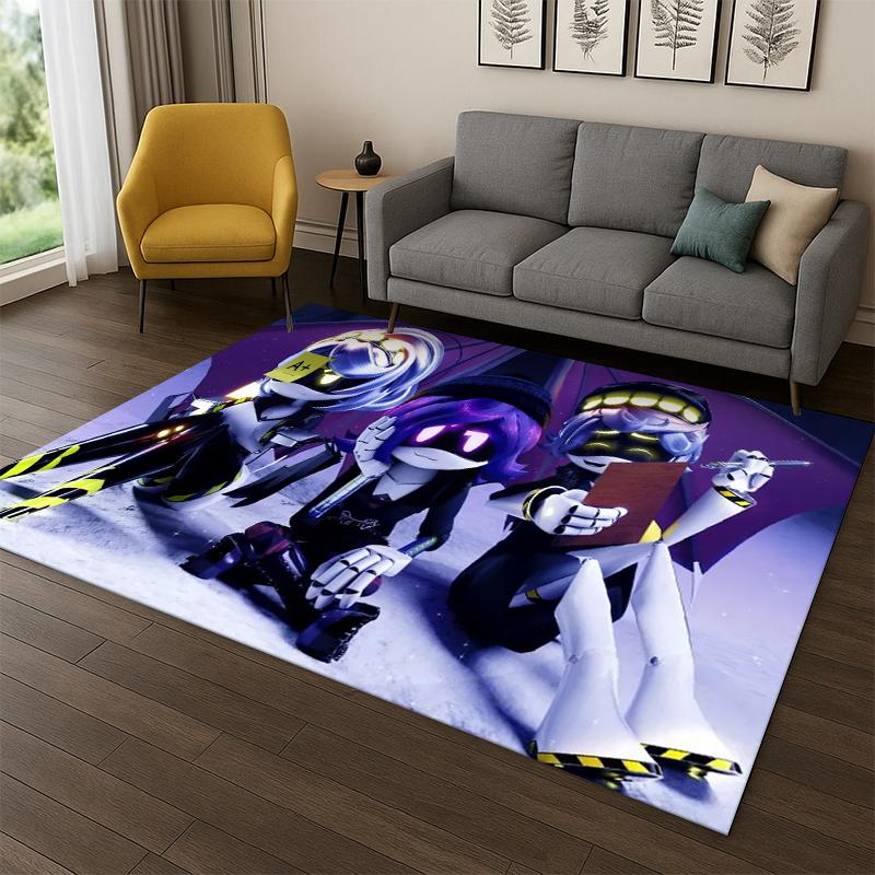 Kreslené vražedné drony Uzi V Robot Koberec pro ložnici obývací pokoj pohovku hernu rohožka domácí dekorace, Dětský koberec protiskluzový