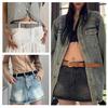 Artistic Youth Waistband Adjustable Leather Waist Belts Stretchy Thin Waist Belt for Jeans Pants