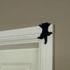 Handcrafted Door Sign Climbing Kitten Cat Metal Door Ornament Anti-deformation Door Plaque Home Decoration