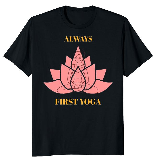 

Футболка унисекс Always Yoga First Yoga Girl