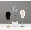 Black Mannequin Head for Displaying Wigs, Hats, and Accessories