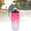 Cycling Water Bottle 650ml PP5 TPE Leak Proof Squeeze Water Bottle with Silicone Dust Cover for Outdoors Sports Fitness Running Gradient Pink White