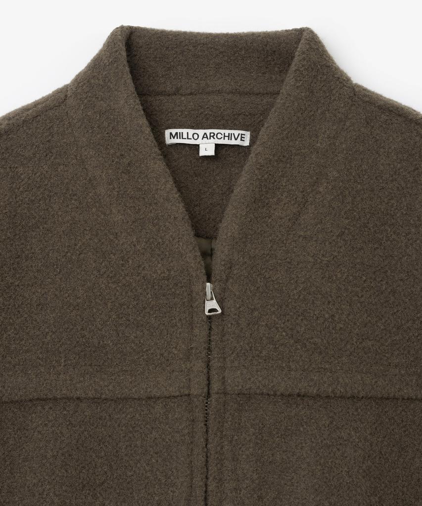 Millo Archive Coban Wool Varsity Jacket [Brown]